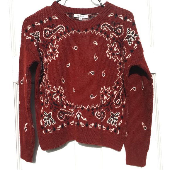 Madewell bandana pullover sweater - Picture 4 of 7